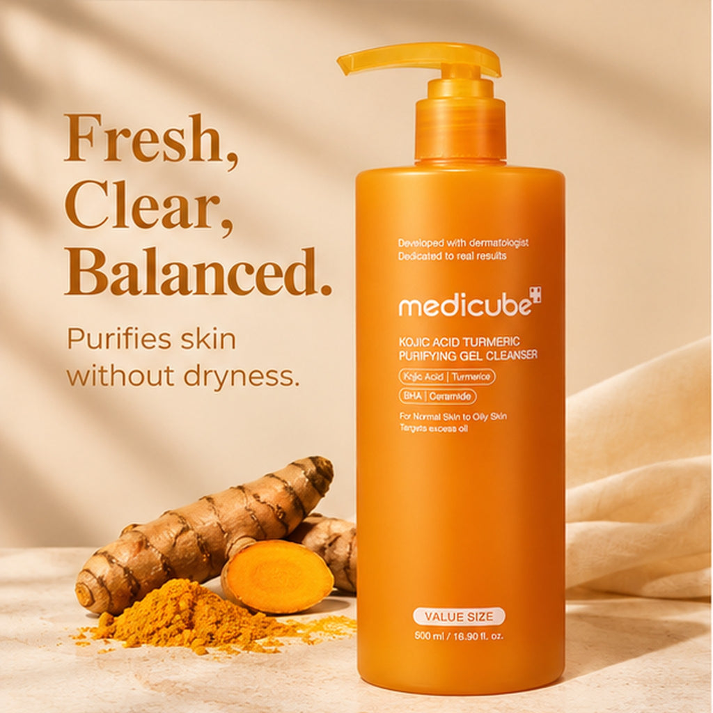 medicube Kojic Acid Turmeric Purifying Gel Cleanser 500ml